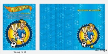 Karnet Young B6 + koperta nr 017 Urodziny - Stamp