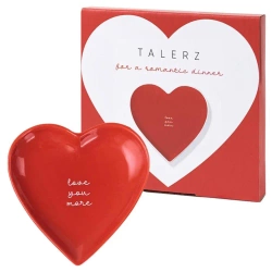 Talerzyk w kształcie serca Love You More - Be-Happy Gifts