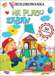 Kolorowanka Na placu zabaw - praca zbiorowa