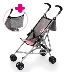 Wózek dla lalek z torbą szary - Bayer Design