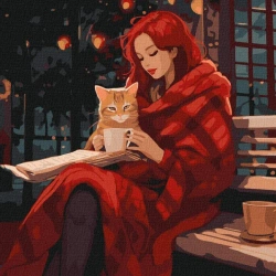 Malowanie po numerach - Nierozłączni 40x40cm - Ideyka