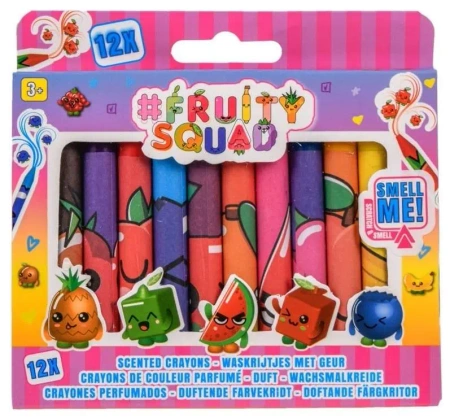 Pachnące kredki 12 szt. FRUITYSQUAD - Canenco
