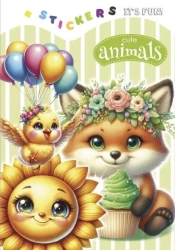 Kolorowanka 135x190 z naklejkami Urocze zwierzaki - Fresh