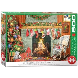 Puzzle 500 Christmas by the Fireplace 6500-5502 - Eurographics