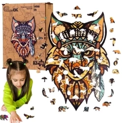 Puzzle drewniane eko 130 Leśny lis A3 - PuzzleOK