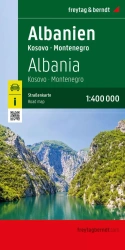 Mapa Albania 1:400 000 - Opracowanie zbiorowe