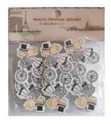 Klamerki ozdobne ślubne 6szt - Galeria Hobby