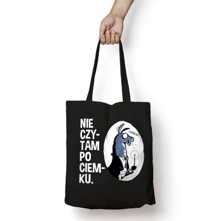Torba bawełniana - Nie czytam po ciemku - Molom