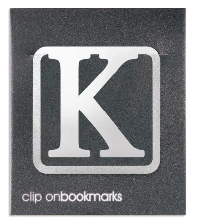 Metalowa zakładka - Litera K Clip-on - IF