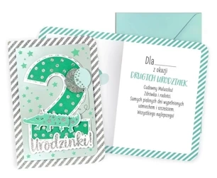 Karnet B6 Urodziny 2 chłopiec - Kukartka