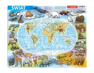 Puzzle ramkowe Świat fizyczna - Wydawnictwo Demart