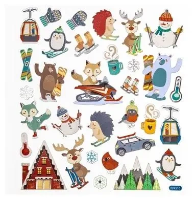 Naklejki sporty zimowe 32szt - Dalprint