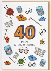 Karnet Urodziny - Piękni czterdziestoletni - Nadwyraz