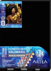 Malowanie po numerach 40x50cm - Królowa w złocie - ASTRA papiernicze