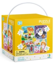 Puzzle 4w1 Moje zawody - Dodo