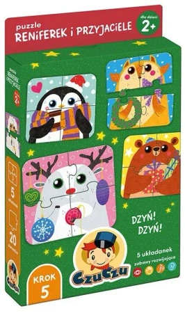 CzuCzu Puzzle Reniferek i przyjaciele dla dzieci - Bright Junior Media