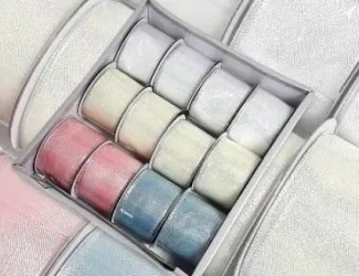 Wstążka ozdobna z drutem 38mmx4,5m (12szt) - Penword