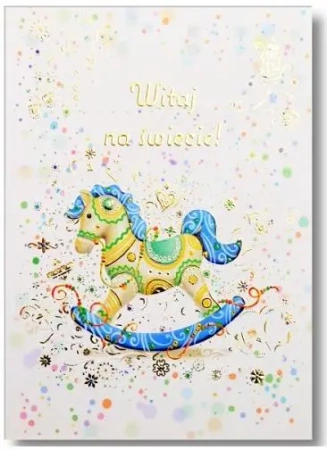 Kartka okolicznościowa Narodziny TS62 - Trend