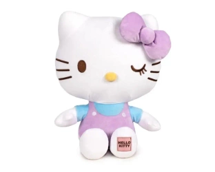 Hello Kitty. Plusz z naszywką 20cm fioletowy - EPEE