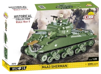 Klocki Historical Collection WWII M4A3 838 elementów - Cobi Klocki
