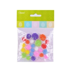 Kolorowe pomponiki 25szt - Arpex