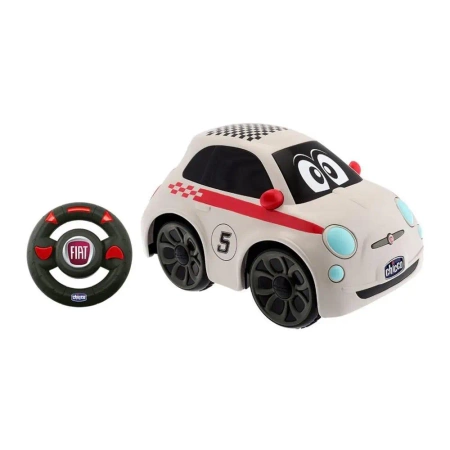Auto Fiat 500 z pilotem - biały - Chicco