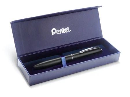 Eleganckie pióro kulkowe EnerGel 0,7 mm BL2007 czarny w etui - PENTEL
