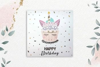 Karnet KW Tort Unicorn - Henry