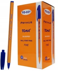 Paczka długopis Prymus niebieski 50 szt. - TOMA
