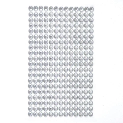 Kryształki samoprzylepne crystal 6mm 260szt - Dalprint dpCraft