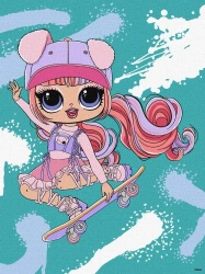 Malowanie po numerach - Tweens LOL Skate Dance .. - Ideyka