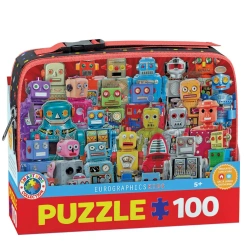 Puzzle 100 z lunch box  Robots 9100-5827 - Eurographics