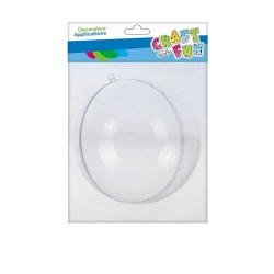 Ozdoba dekoracyjna plastikowa kula 18cm - Craft with Fun