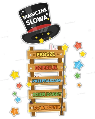 Dekoracje szkolne - Magiczne słowa 12el - LearnHow