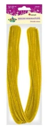 Druciki dekoracyjne 0,6x50cm żółte 15szt - Titanum