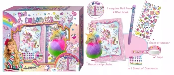 Pamiętnik na spirali z breloczkiem Jednorożec - Pecoware