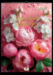 Kalendarz 2026 A4 ścienny na spirali impresje - Pan Kalendarzyk