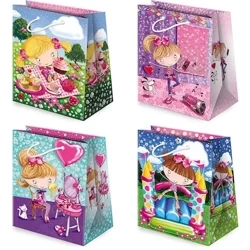 Torebki prezentowe T17-8 dzieci dziewczynki 5 sztuk - PAW S.C.