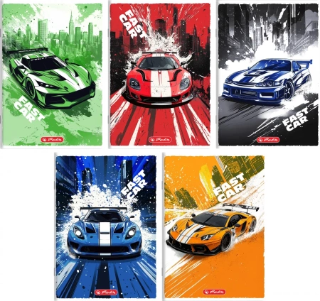 Zeszyt A5/16k linia Wask Kol 70g Fast Car Her A 20