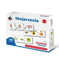 Skojarzenia puzzle 3 elementowe - Askato