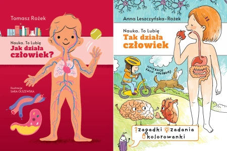PAKIET Jak działa człowiek? + Zeszyt zabaw Tomasz Rożek Nauka To lubię - Tomasz Rożek