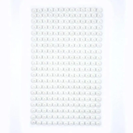 Perełki samoprzylepne Off white 6mm 260szt - Dalprint dpCraft