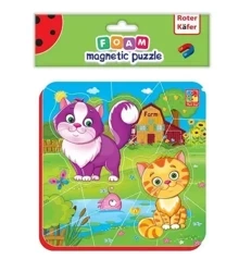Miękkie magnetyczne puzzle Kotki na wsi - Roter Kafer