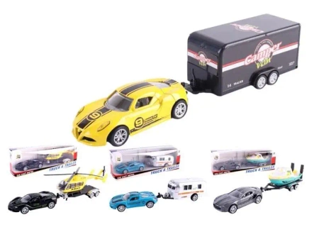 Samochód z przyczepą mix - Pro Kids