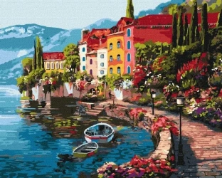 Malowanie po numerach - Poranek nad jeziorem 2 - Ideyka