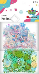 Konfetti Craft-Fun zestaw wzorów mix 2x15g - Titanum