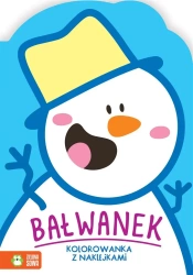 Zimowe kolorowanie. Bałwanek - Ewelina Protasewicz