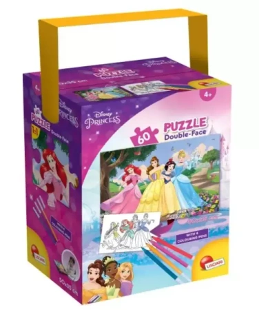 Puzzle mini w tubie 60 elementów Księżniczki - Lisciani