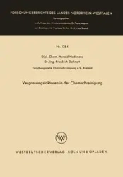 Vergrauungsfaktoren in der Chemischreinigung - Hedenetz Harald