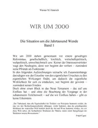 Wir Um 2000 -  Band 1 - Werner M. Heinrich
